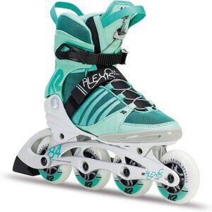 NWT Skate fitness K2 Alexis 84 Pro '18 Blue Green White Womens Size 5
